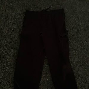 Black Cargo joggers